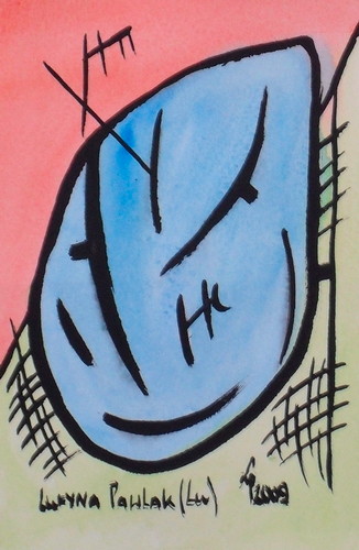Painting: "Range 86", Watercolour, author: Lucyna Pawlak (Lu), 2009