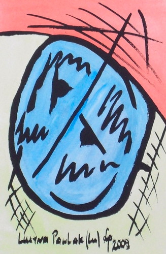 Painting: "Range 87", Watercolour, author: Lucyna Pawlak (Lu), 2009