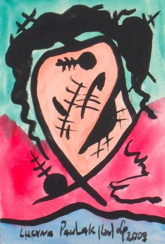 Painting: "Range 89", Watercolour, author: Lucyna Pawlak (Lu), 2009