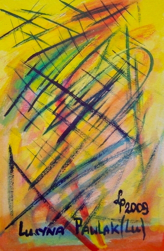 Painting: "Range 9", Watercolour, author: Lucyna Pawlak (Lu), 2009