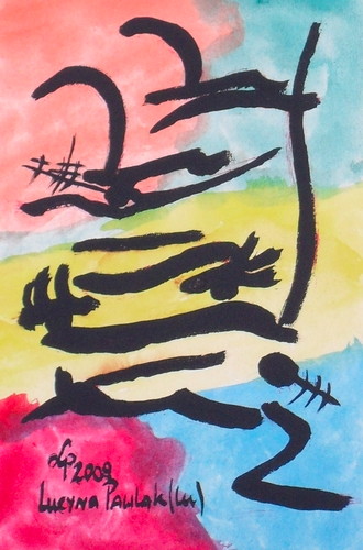 Painting: "Range 90", Watercolour, author: Lucyna Pawlak (Lu), 2009