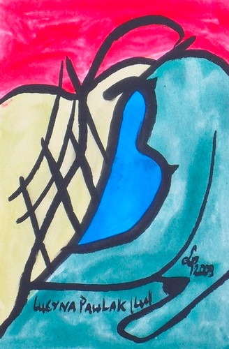 Painting: "Range 92", Watercolour, author: Lucyna Pawlak (Lu), 2009