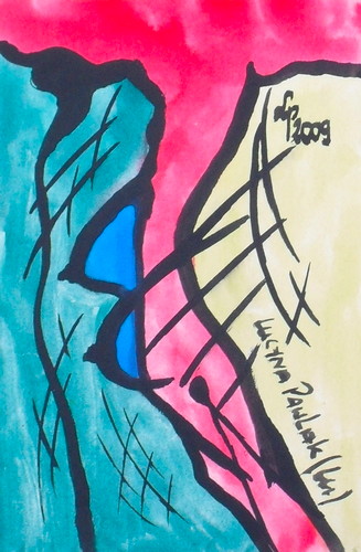 Painting: "Range 93", Watercolour, author: Lucyna Pawlak (Lu), 2009