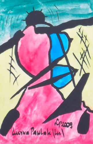 Painting: "Range 94", Watercolour, author: Lucyna Pawlak (Lu), 2009