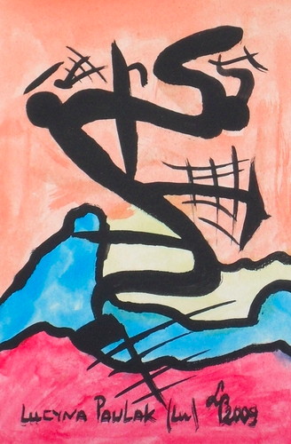 Painting: "Range 96", Watercolour, author: Lucyna Pawlak (Lu), 2009