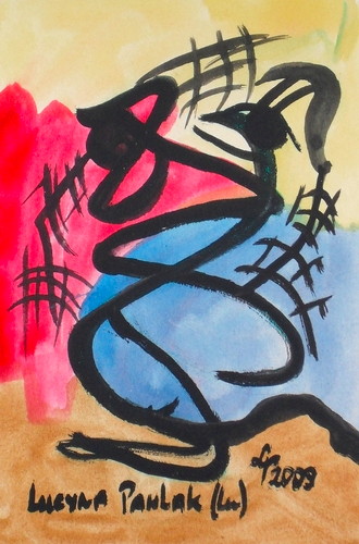Painting: "Range 97", Watercolour, author: Lucyna Pawlak (Lu), 2009