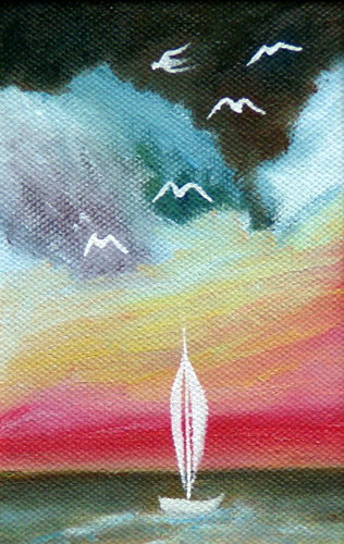 Painting: "Winter dream 14", Oil, author: Lucyna Pawlak (Lu), 2008