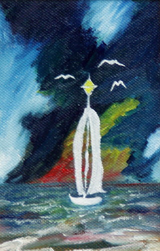 Painting: "Winter dream 15", Oil, author: Lucyna Pawlak (Lu), 2008