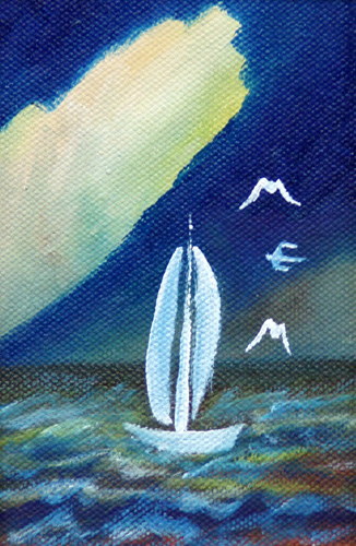 Painting: "Winter dream 16", Oil, author: Lucyna Pawlak (Lu), 2008