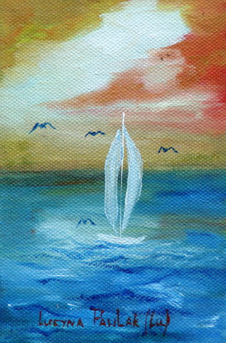 Painting: "Winter dream 30", Oil, author: Lucyna Pawlak (Lu), 2008