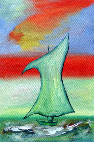 Painting: "Winter dream 34", Oil, author: Lucyna Pawlak (Lu), 2008