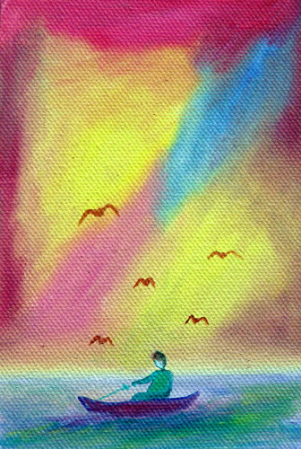Painting: "Winter dream 35", Oil, author: Lucyna Pawlak (Lu), 2008
