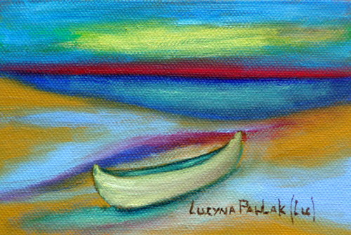 Painting: "Winter dream 40", Oil, author: Lucyna Pawlak (Lu), 2008