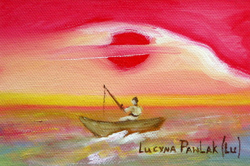 Painting: "Winter dream 41", Oil, author: Lucyna Pawlak (Lu), 2008