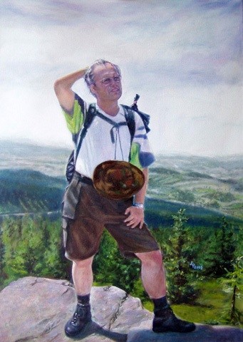 Painting: "Andrzej", Oil, author: Lucyna Pawlak (Lu), 2006