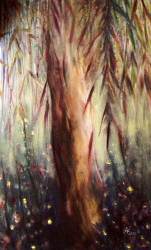 Obraz: „Drzewko”, Olej, autor: Lucyna Pawlak (Lu), 2006
