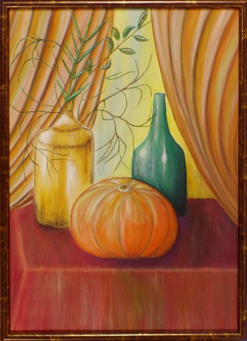 Obraz: „Dynia”, Olej, autor: Lucyna Pawlak (Lu), 2004