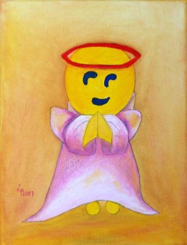 Painting: "Dear mother", Oil, author: Lucyna Pawlak (Lu), 2007