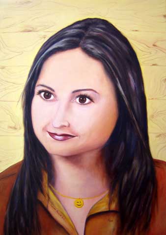 Painting: "Locket", Oil, author: Lucyna Pawlak (Lu), 2007