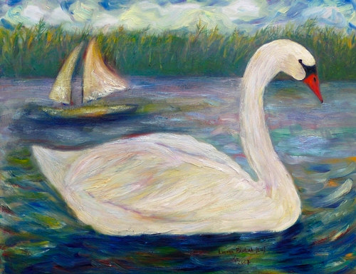 Obraz: "Model", Olej, autor: Lucyna Pawlak (Lu), 2007