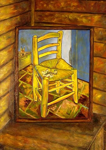 Obraz: "Obraz w obrazie", Olej, autor: Lucyna Pawlak (Lu), 2005