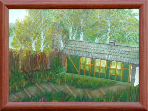 Painting: "Pub", Oil, author: Lucyna Pawlak (Lu), 2004