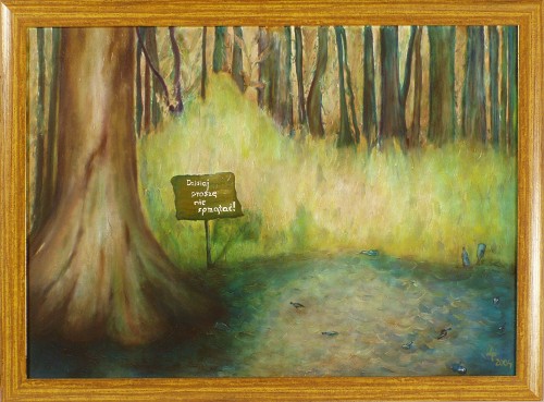 Painting: "Order", Oil, author: Lucyna Pawlak (Lu), 2004