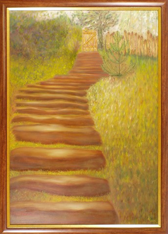 Obraz: „Przejście”, Olej, autor: Lucyna Pawlak (Lu), 2004